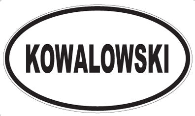 KOWALOWSKI - Oval Sticker