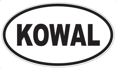 KOWAL - Oval Magnet