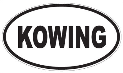 KOWING - Oval Magnet