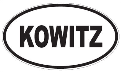 KOWITZ - Oval Sticker