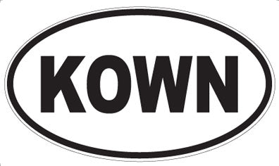 KOWN - Oval Sticker