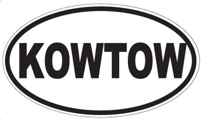 KOWTOW - Oval Sticker