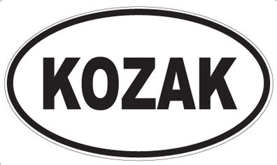 KOZAK - Oval Sticker