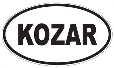 KOZAR - Oval Magnet