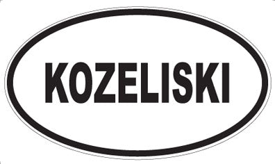 KOZELISKI - Oval Magnet