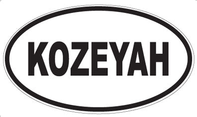 KOZEYAH - Oval Sticker