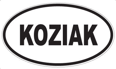 KOZIAK - Oval Magnet
