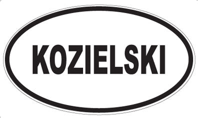 KOZIELSKI - Oval Sticker