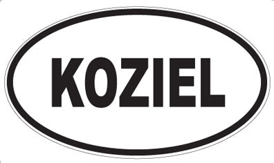 KOZIEL - Oval Magnet