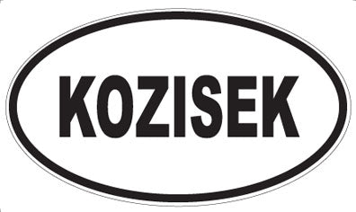 KOZISEK - Oval Magnet