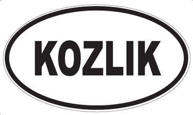 KOZLIK - Oval Sticker