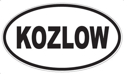 KOZLOW - Oval Magnet