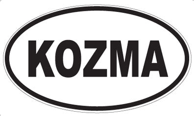 KOZMA - Oval Sticker