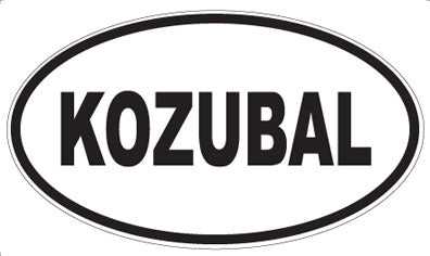 KOZUBAL - Oval Magnet