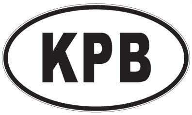 KPB - 3 Letter Initials Oval Magnet