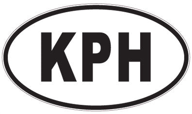 KPH - 3 Letter Initials Oval Magnet
