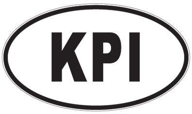KPI - 3 Letter Initials Oval Magnet