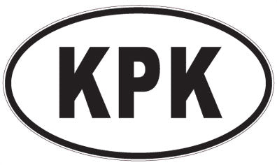 KPK - 3 Letter Initials Oval Magnet