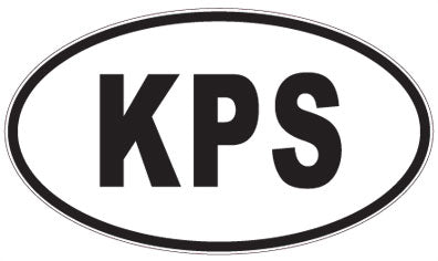 KPS - 3 Letter Initials Oval Magnet
