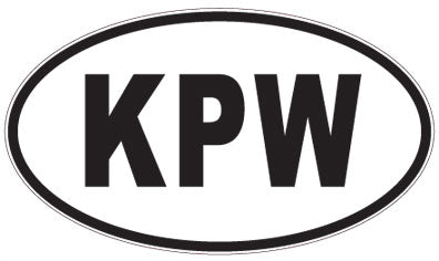 KPW - 3 Letter Initials Oval Magnet