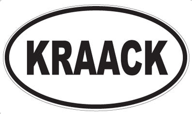KRAACK - Oval Sticker