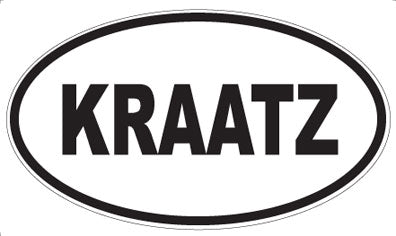KRAATZ - Oval Sticker