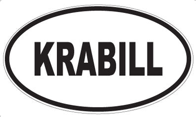 KRABILL - Oval Sticker