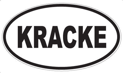 KRACKE - Oval Sticker