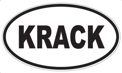 KRACK - Oval Magnet