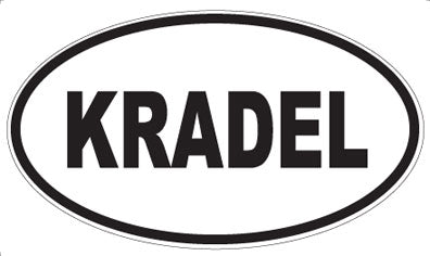 KRADEL - Oval Sticker
