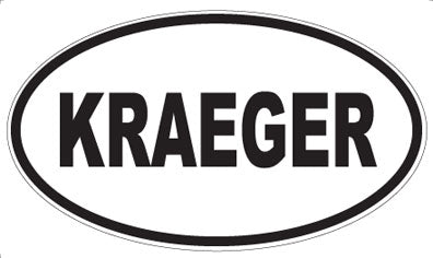 KRAEGER - Oval Sticker