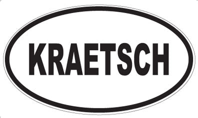 KRAETSCH - Oval Magnet