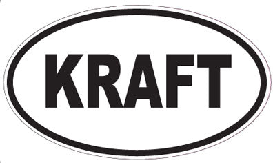 KRAFT - Oval Sticker