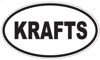 KRAFTS - Oval Sticker