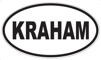 KRAHAM - Oval Sticker