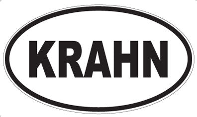 KRAHN - Oval Sticker