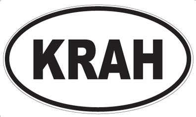 KRAH - Oval Magnet