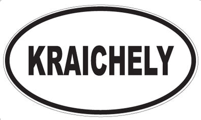 KRAICHELY - Oval Sticker