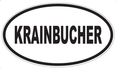 KRAINBUCHER - Oval Magnet