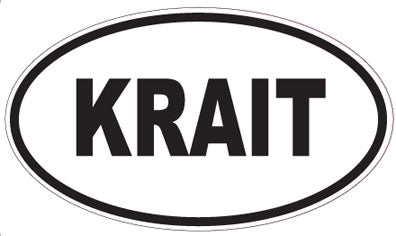 KRAIT - Oval Sticker