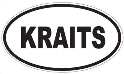 KRAITS - Oval Sticker