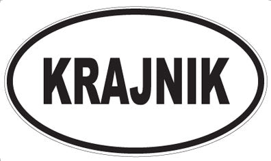 KRAJNIK - Oval Sticker