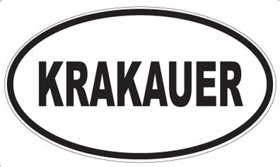 KRAKAUER - Oval Sticker
