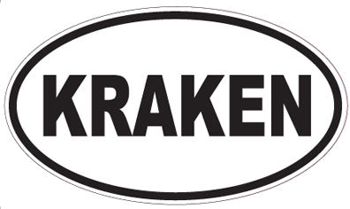 KRAKEN - Oval Sticker