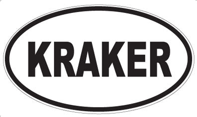 KRAKER - Oval Sticker
