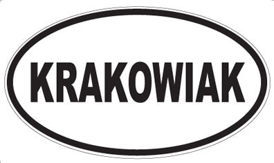 KRAKOWIAK - Oval Magnet