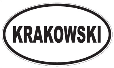 KRAKOWSKI - Oval Magnet