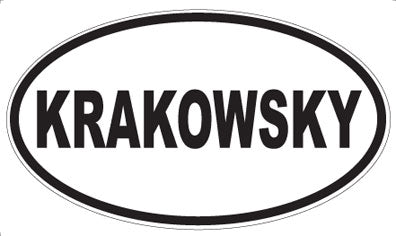 KRAKOWSKY - Oval Magnet