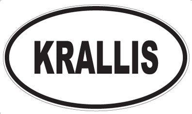 KRALLIS - Oval Magnet