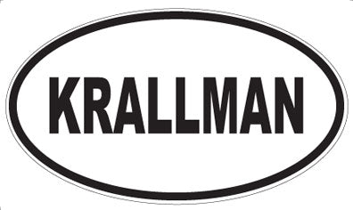 KRALLMAN - Oval Sticker